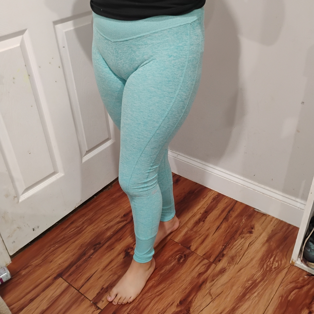 Alo Light Blue Activewear Leggins